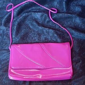 💰 4/$15 DEAL! Vintage 80s Magenta Women’s Crossbody Clutch Bag